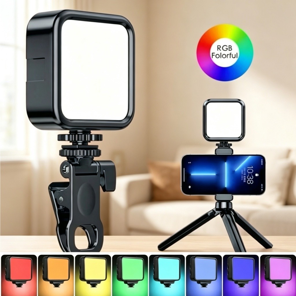 Branco De Preenchimento Panel led localIluminador LED Ajustavel Luz Portatil Para Celular Ideal Para
