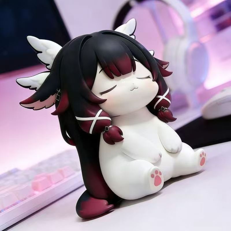 Moon Maiden Columbina Hiposelenia Gato Bonito Chibi Figura Modelo Estátua Anime Jogo Colecionável Decoração De Mesa Brin