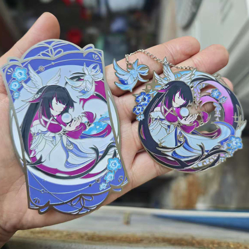 Jogo Columbina Hiposelenia Kuutar Moon Maiden Damselette Marcador De Metal Corrente De Ouro Presente Ideal Para Amantes