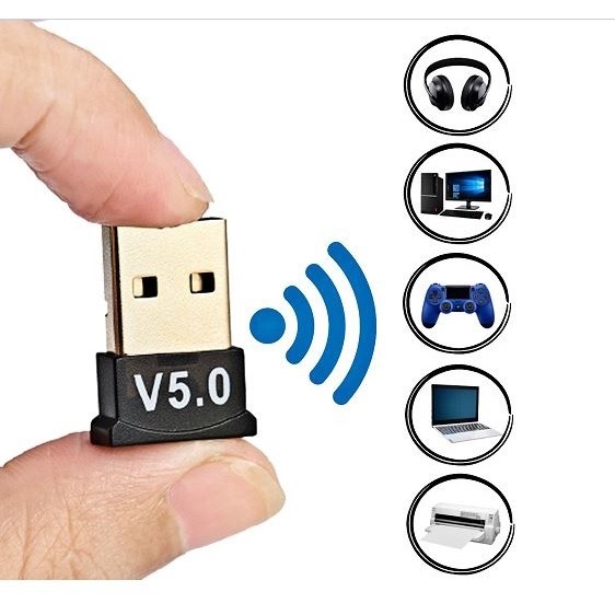 Adaptador E Receptor USB Bluetooth 5.0 Plug Transmissor de audio para Notebook PC Fone de Ouvido, ControlePS4/Xbox Wind