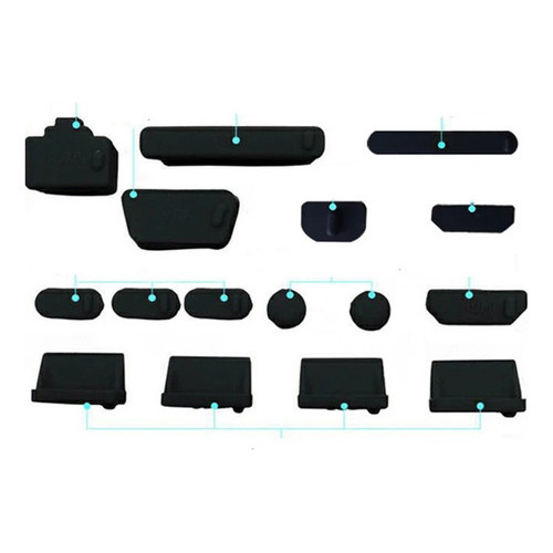 Kit Tampa Conector Notebook Poeira Rj45 Hdmi Usb Etc 16pcs