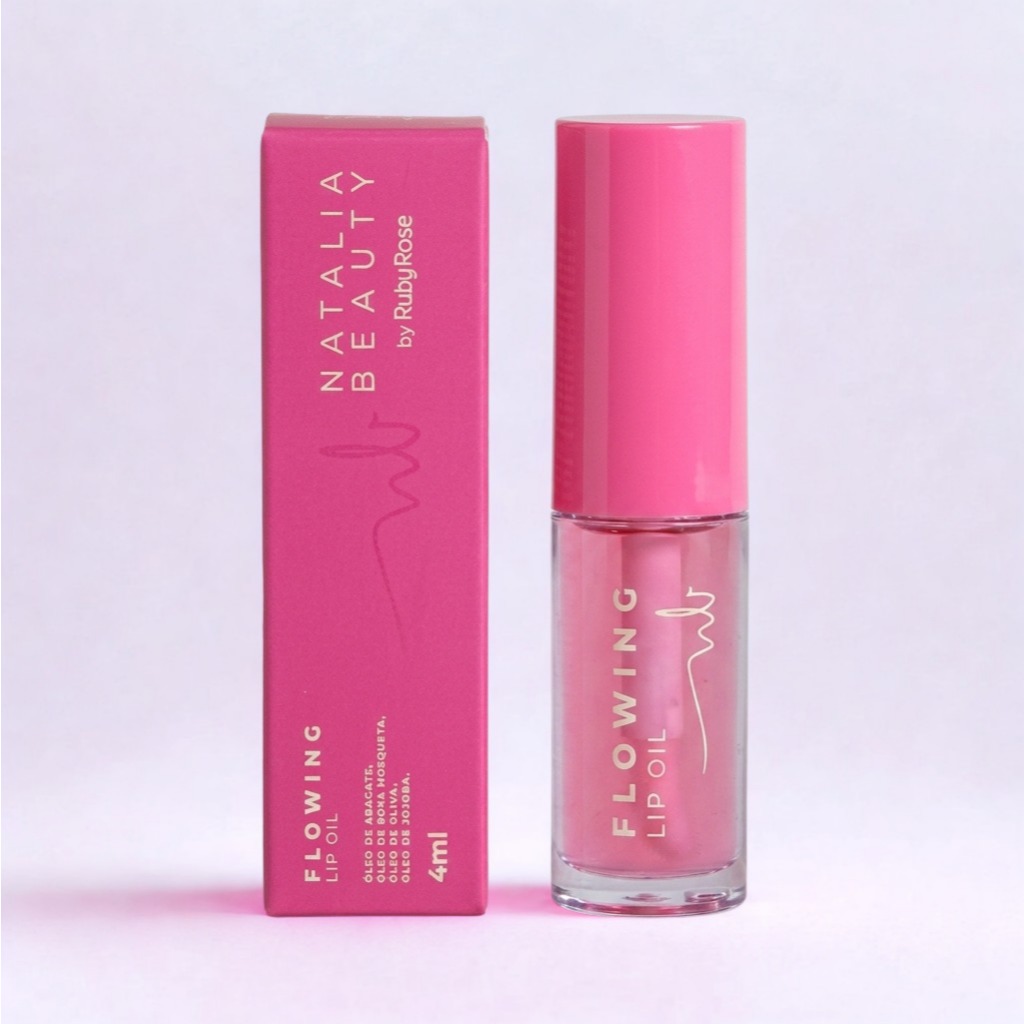 Lip Oil Flowing Natalia Beauty By Ruby Rose Hidratante Labial Hidratação Intensa Óleos Nutritivos Brilho Suave Natural