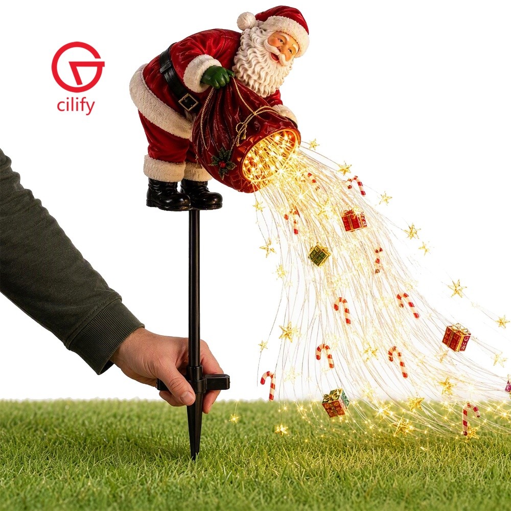 Flowing LED Luz De Estaca De Jardim De Natal Ao Ar Livre À Prova D'água Core Keyword Caminho Movida A Energia Solar Com