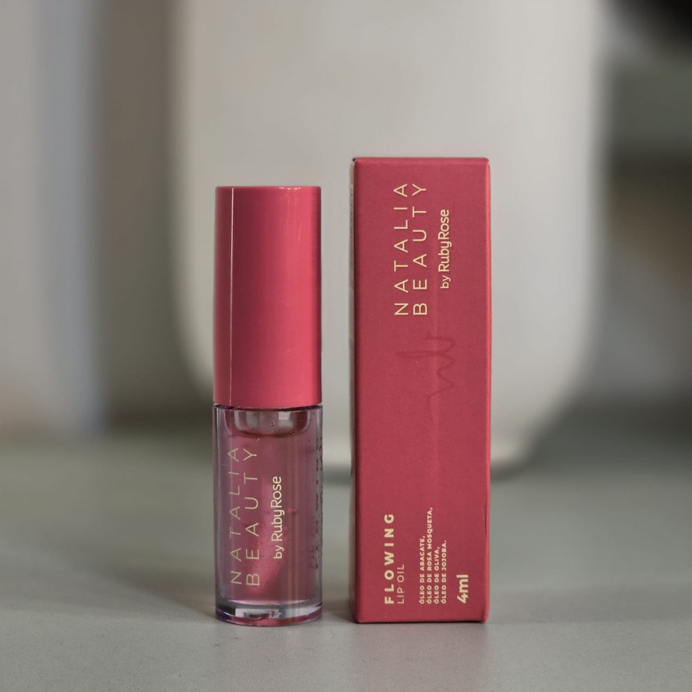 Gloss Natalia Beauty by Ruby Rose® Lip Oil Flowing Hidratação Labial Brilho Natural 4ml