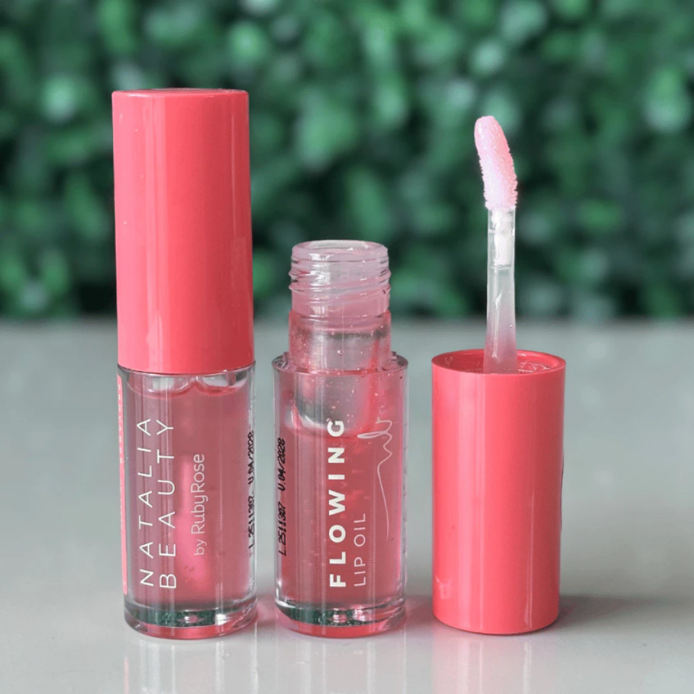 Gloss Labial 2 Unidades Hidratação Natural Ruby Rose® Lip Oil Flowing Natália Beauty