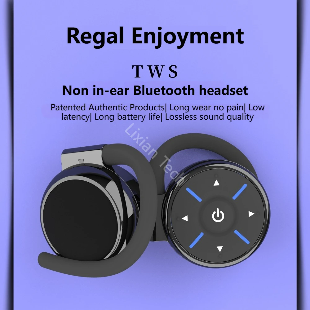 K2 Bluetooth 5.3 Wireless Headphones TWS Ear Hook Earphones HiFi Stereo Waterproof Headset Noise Reduction Earbuds for Xiaomi