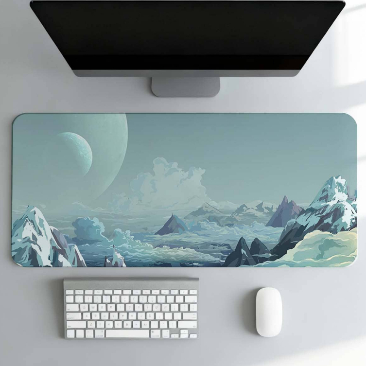 Mouse Pad Wave Paisagens Diferenciadas Antiderrapante Diversas Estampas Lançamento Bibi Paineis