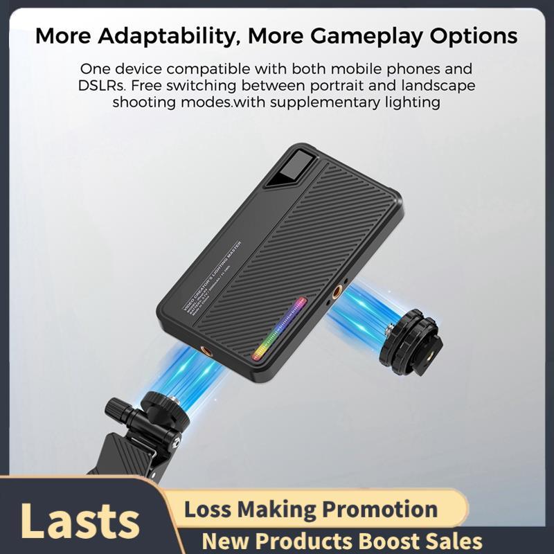 Luz De Vídeo Colorida RGB 2500-9000K , Preenchimento Alimentada Por Bateria Para Câmera , Smartphone , Fotografia , Tran