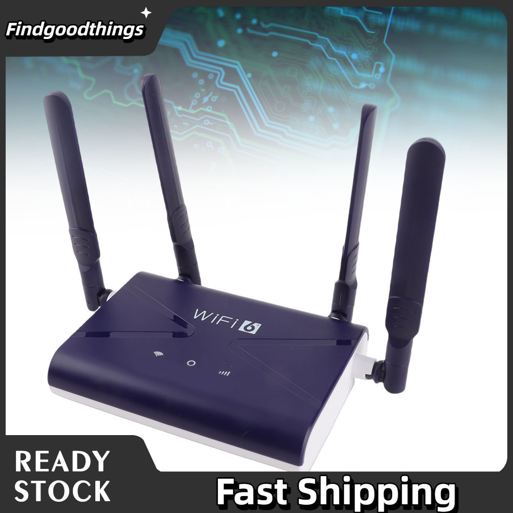 findgoodthings-br Roteador sem fio 4G LTE WiFi 300Mbps 4 antena multibanda para 32 dispositivos smartphone tablet laptop