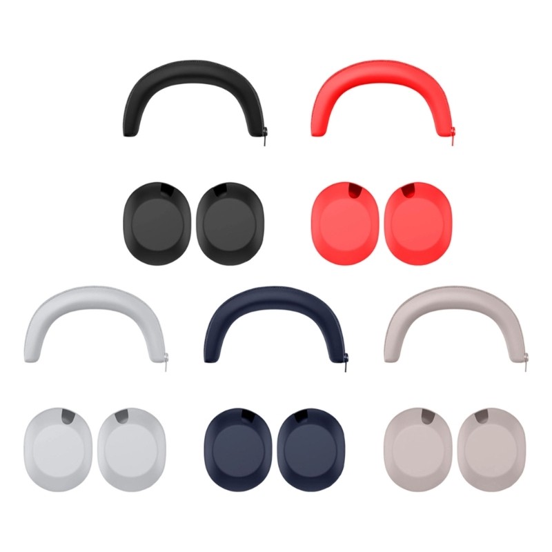 KOKO Over Ear Headphone Silicone Skin Set Para WH1000X Headband Earcups Cover