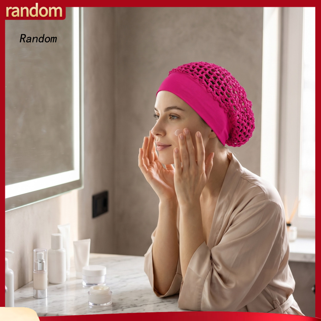 Breathable Mesh Wig Cap Stretchable Hair Cover for Night Women’s Crochet Hairnet with Wide Elastic Band – Knit Snood