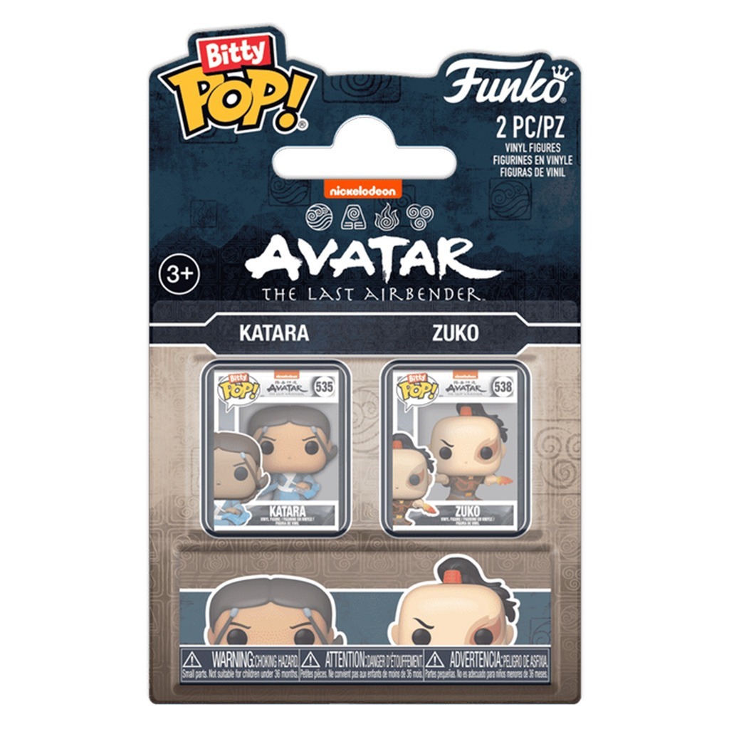 FUNKO BITTY POP 2PACK AVATAR THE LAST AIRBENDER KATARA & ZUKO 88925 NOVO ORIGINAL