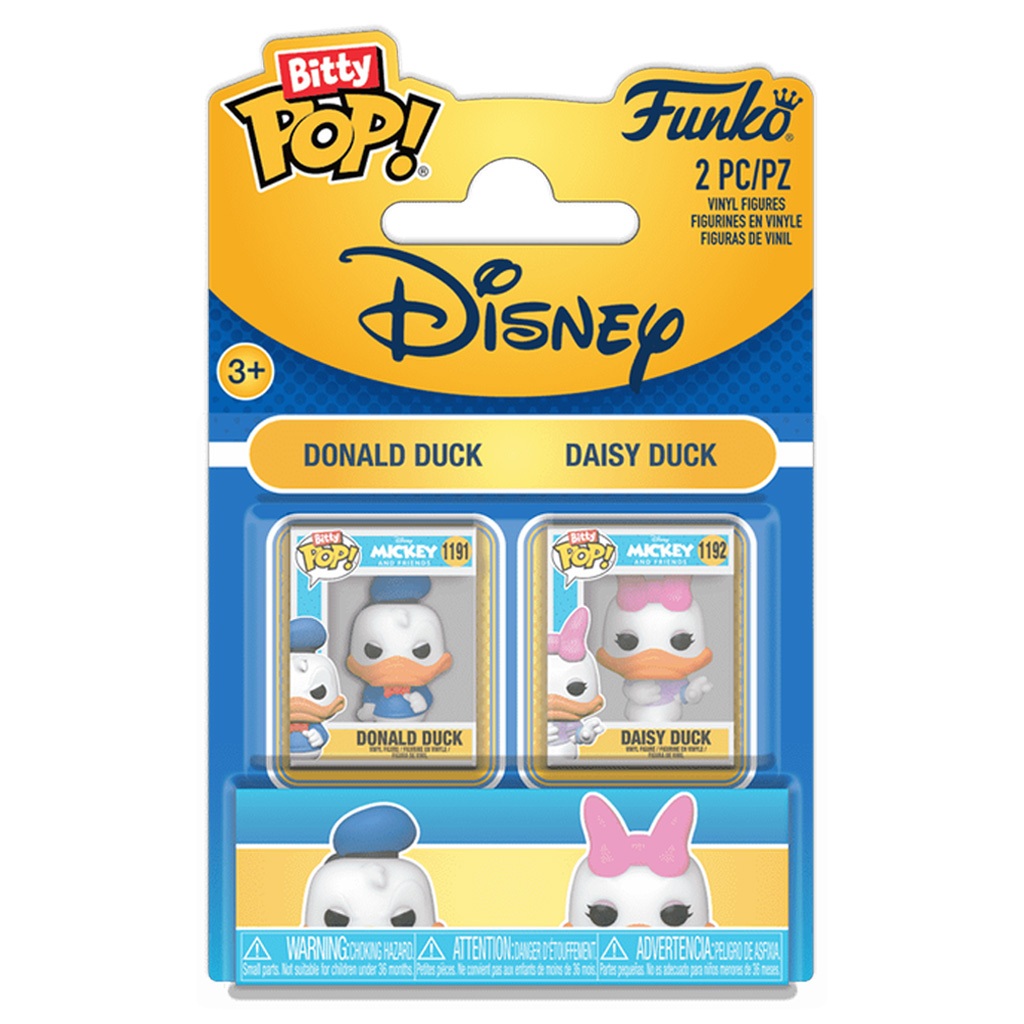 FUNKO BITTY POP 2PACK DISNEY DONALD & DAISY 88913 NOVO ORIGINAL