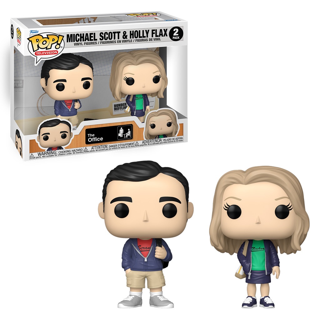 FUNKO POP THE OFFICE S9 MICHAEL SCOTT & HOLLY FLAX 2PACK 75679 NOVO ORIGINAL