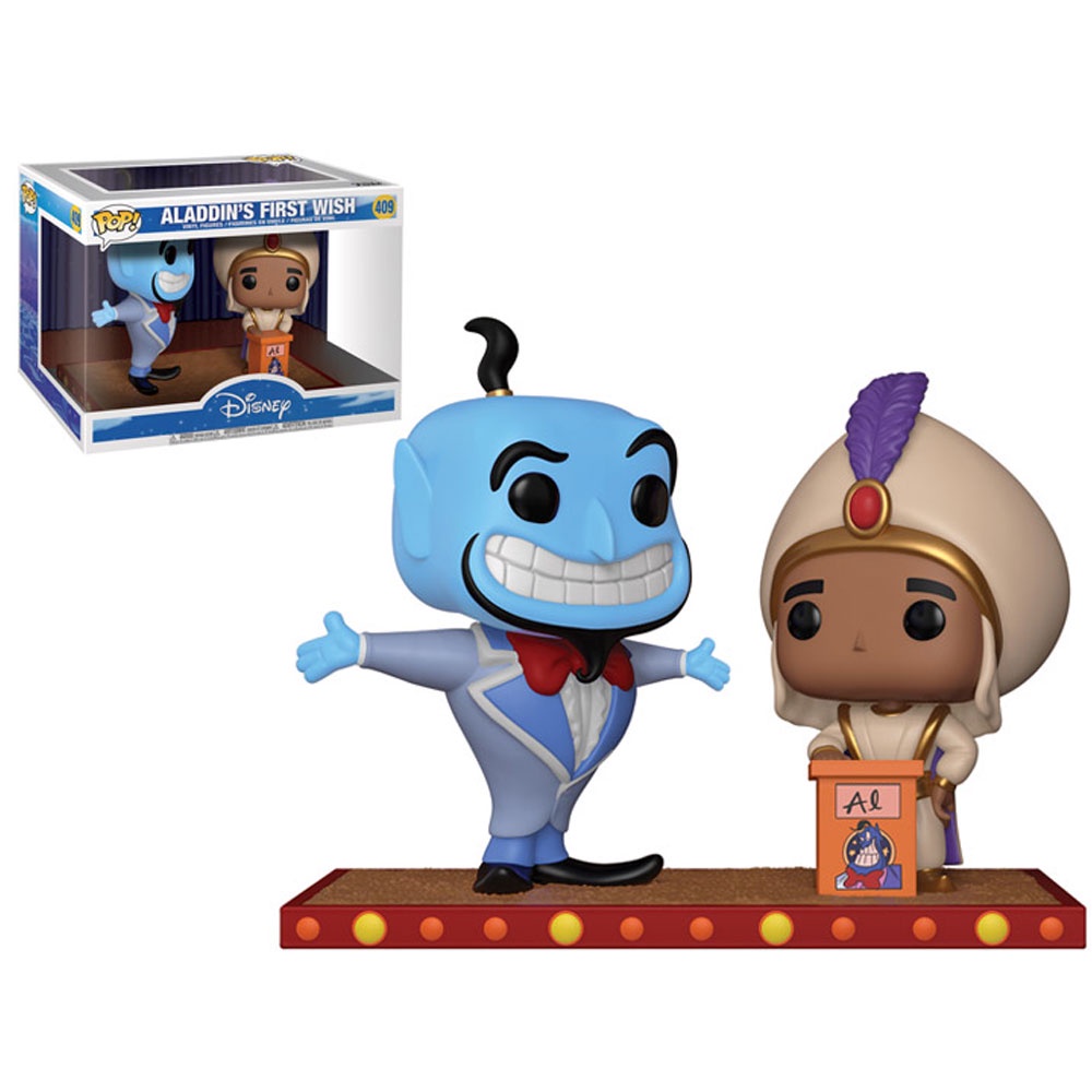 FUNKO POP DISNEY ALADDIN & GENIE 2PACK 409 NOVO ORIGINAL