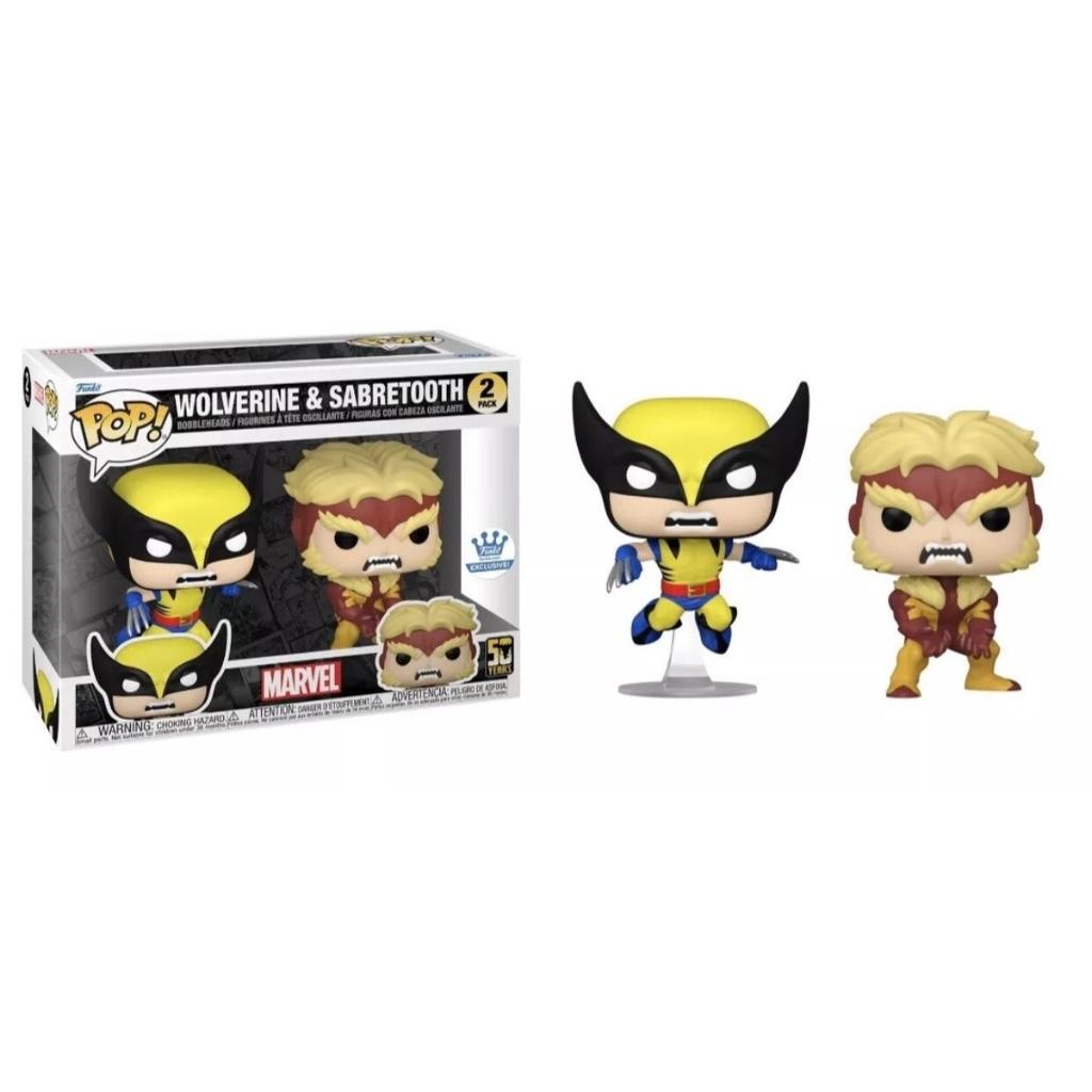 Funko Pop Marvel X-Men Wolverine & Sabretooth  2pack