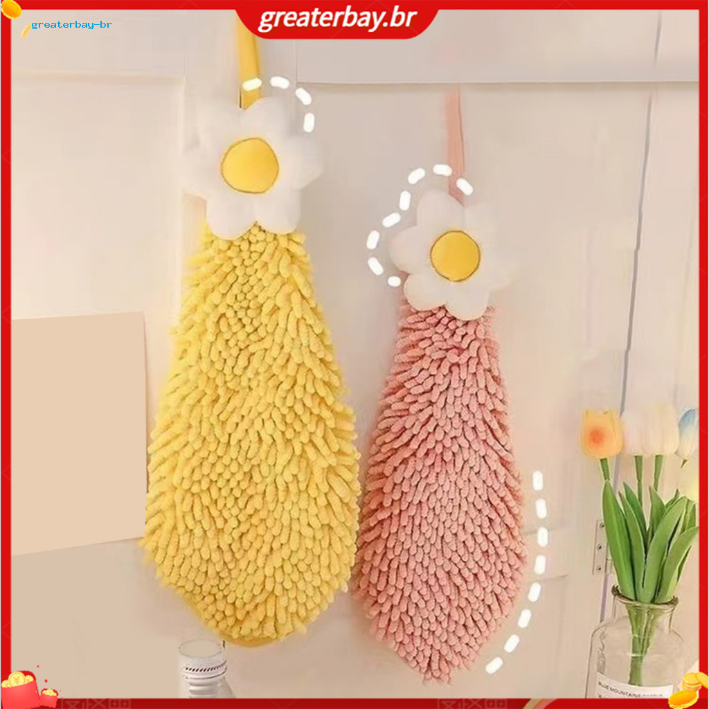 Super Soft Quick-dry Hand Towels with Hanging Loop – Absorbent Multi-use for Kitchen Bathroom Office Gym Decorative Hy