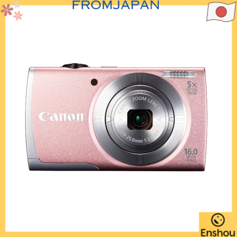 [USED][Do Japão]Canon câmera digital PowerShot A2600 aproximadamente 16 milhões de pixels zoom óptico de 5x rosa PSA2600(PK)