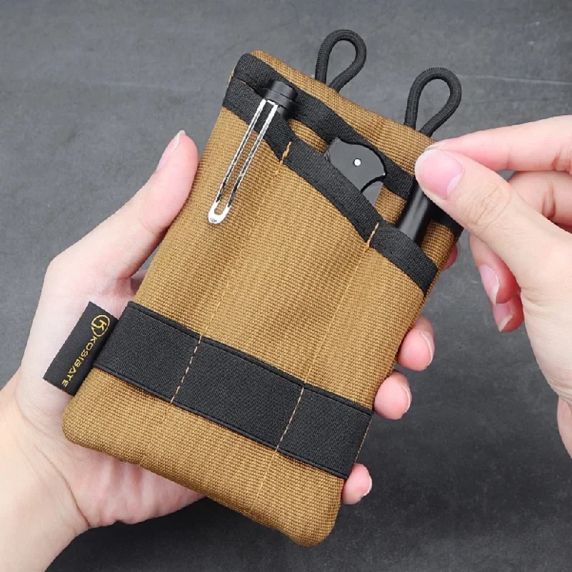 Tactical EDC Molle Pouch Mini Wallet Card Key Belt Waist Pack Camping Hiking Hunting Outdoor Coin Purse Travel Bag Men Militar
