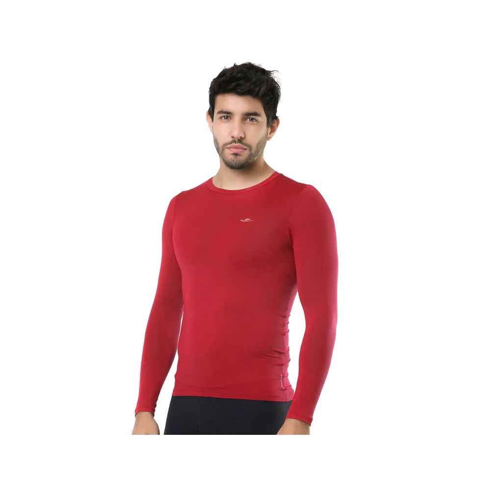 Camiseta Termica Elite Segunda Pele Slim Fit Vermelho