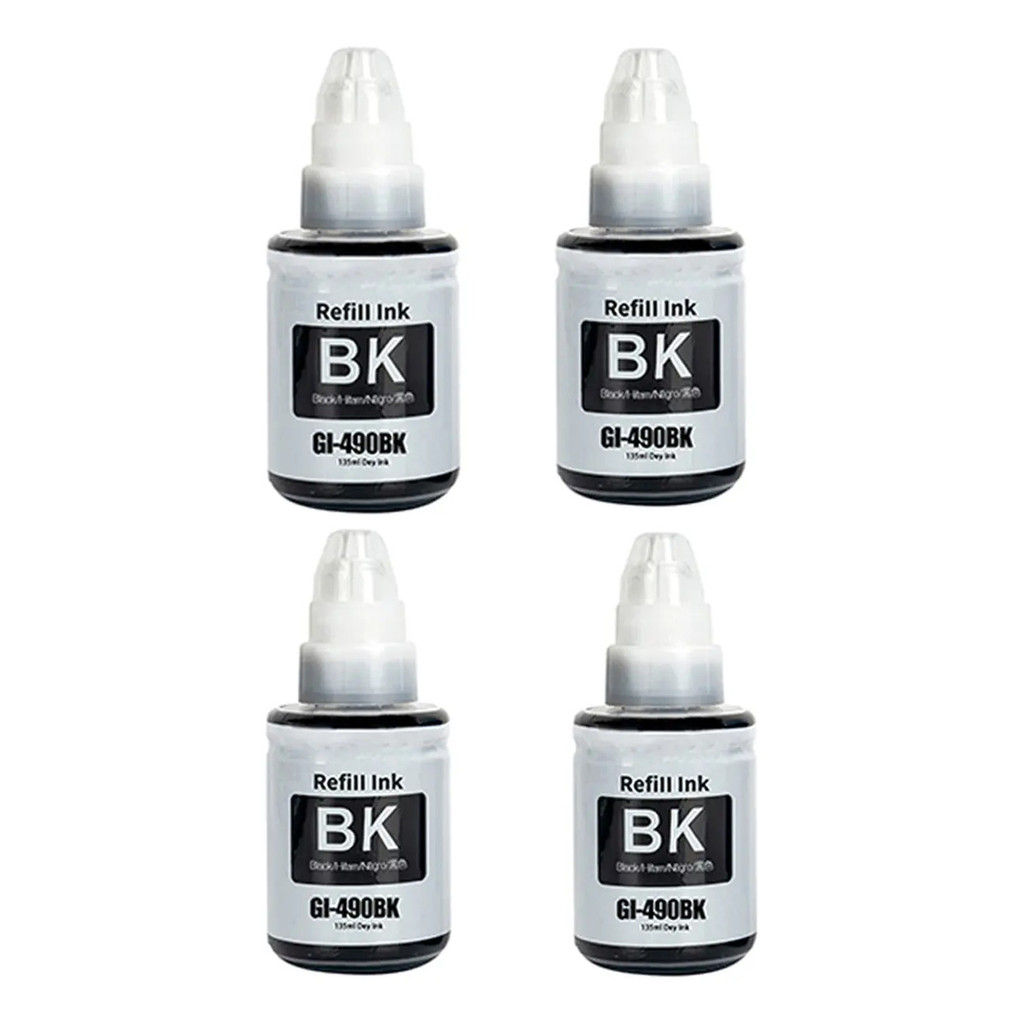 Kit4 Tinta Pigmentada Ink-tank Gi190  Para Canon G3110/g1100