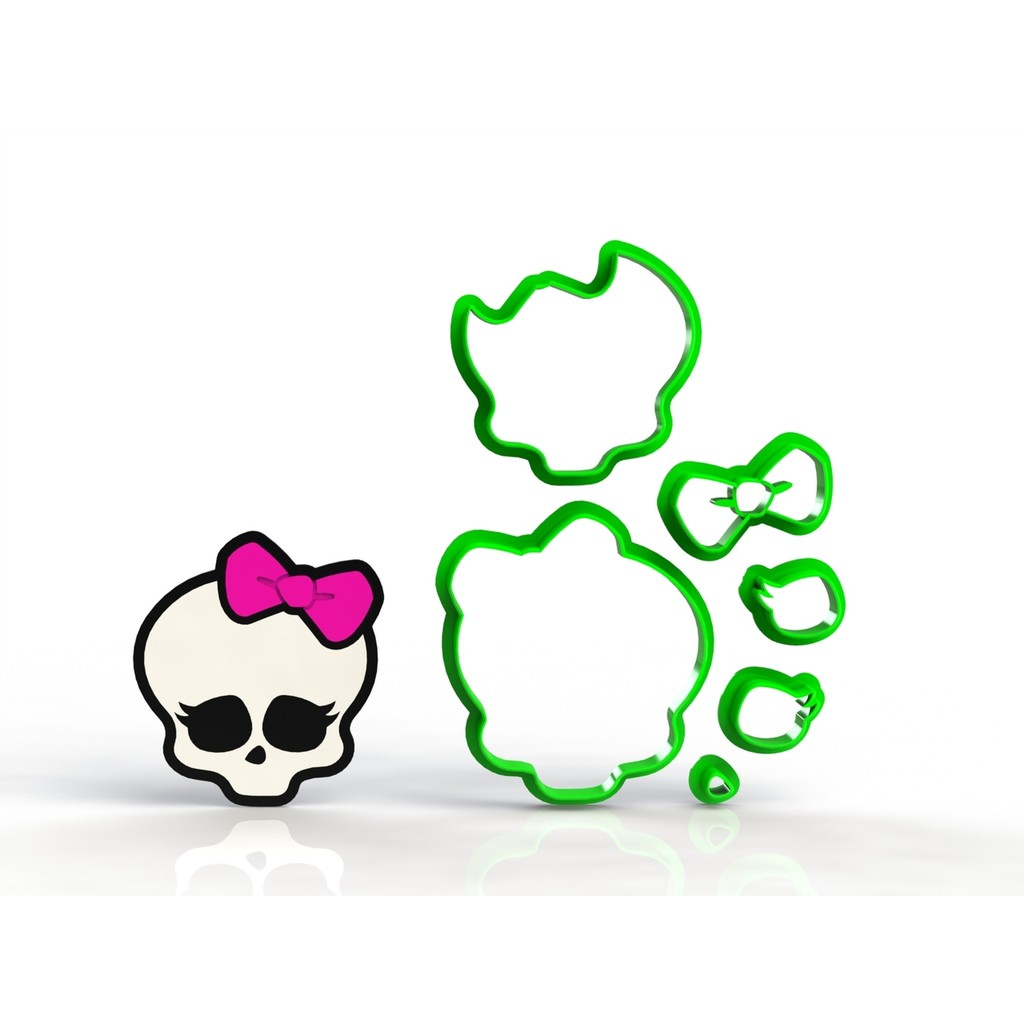 Cortador Monster High - Caveira da Logo Modular