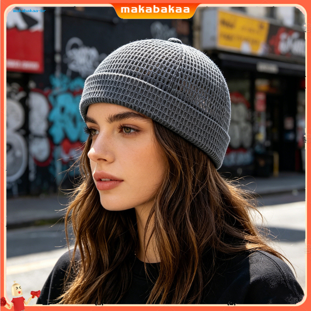 1 or 2 Pcs Breathable Mesh Brimless Hat Adjustable Lightweight Foldable Hip-hop Cap for Outdoor Travel Cycling and Sport