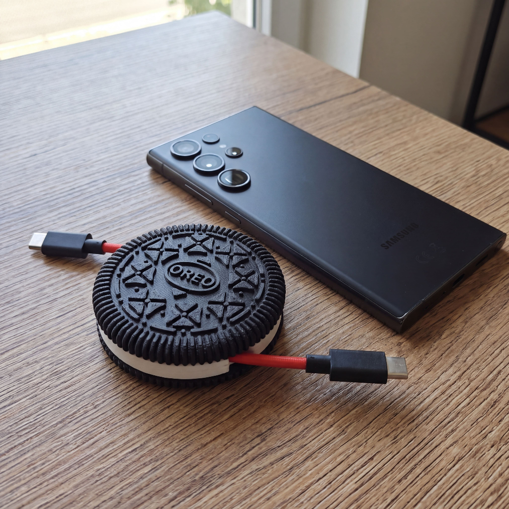 Organizador De Cabos De Celular Biscoito Oreo Enrolador E Protetor De Fio Para Carregador Rápido iPhone Samsung USB Tipo
