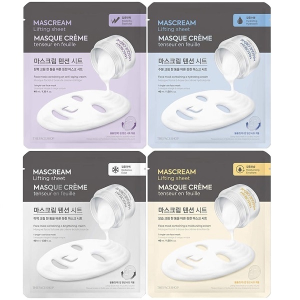 The Face Shop Mascream Lifting Sheet for Wrinkles and Brightening