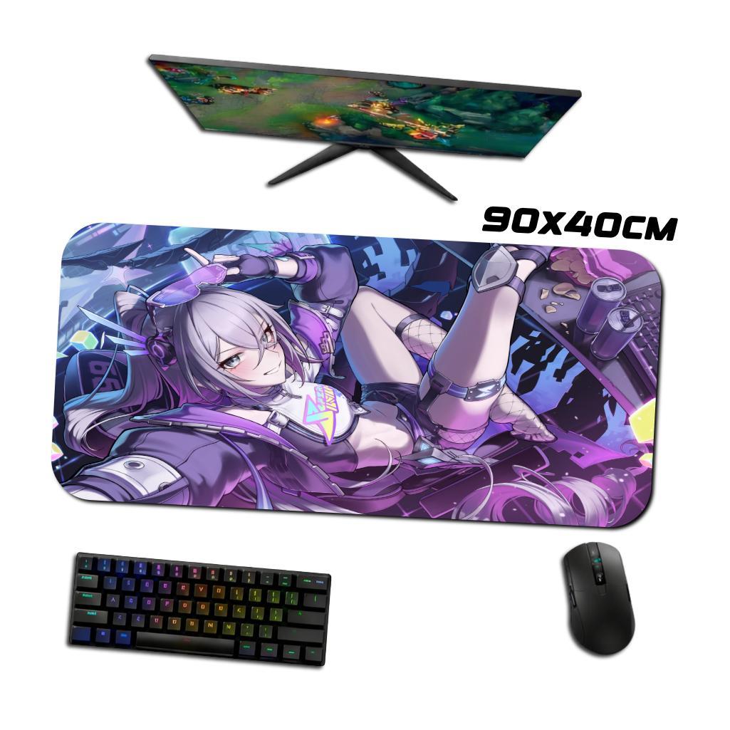 Mouse Pad Gamer - Silver Wolf Lv999 3 - Honkai Star Rail - 90x40 80x40 60x40 70x30 40x45 cm