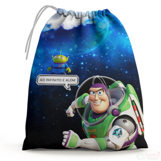 30 Sacolinhas Surpresa Personalizada Tecido Toy Story Buzz ligth tyear (15x20)