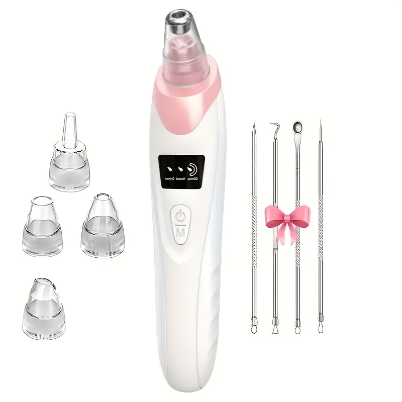 Extrator Acne Aspirador Cravos Poros Vacuum Sucção Removedor Espinhas Limpeza Facial Profunda