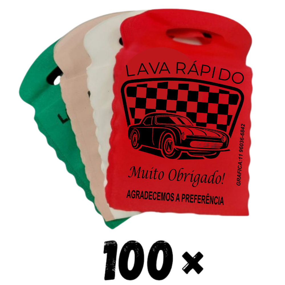Kit sacolinhas lixo car Padrão 100 Unidades  para lava rápido