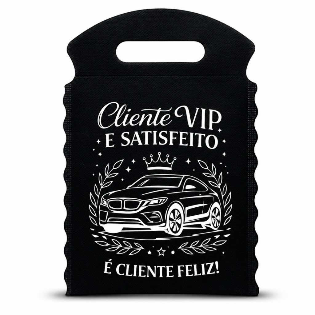 Lixeira Automotiva PRETA (NÃO É PERSONALIZADO) | ESTAMPA PRONTA - ARTE CLIENTE VIP | 100 Unidades Lixo Car