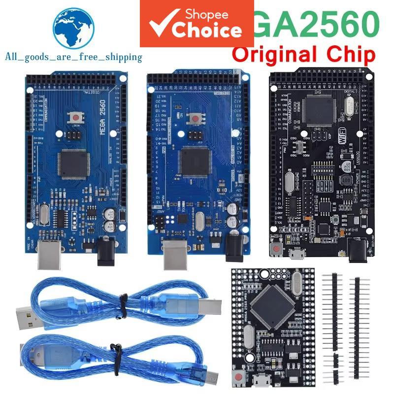 TZT Mega2560 ATMEGA16U2 / Pro Mini MEGA 2560 Mega+WiFi R3 ATmega2560 CH340G Para Arduino Mega R3 Placa de