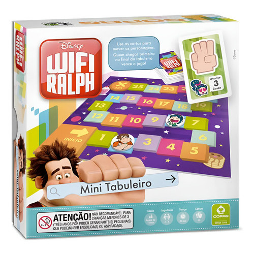 Wifi Ralph- Mini Tabuleiro Copag Estampado