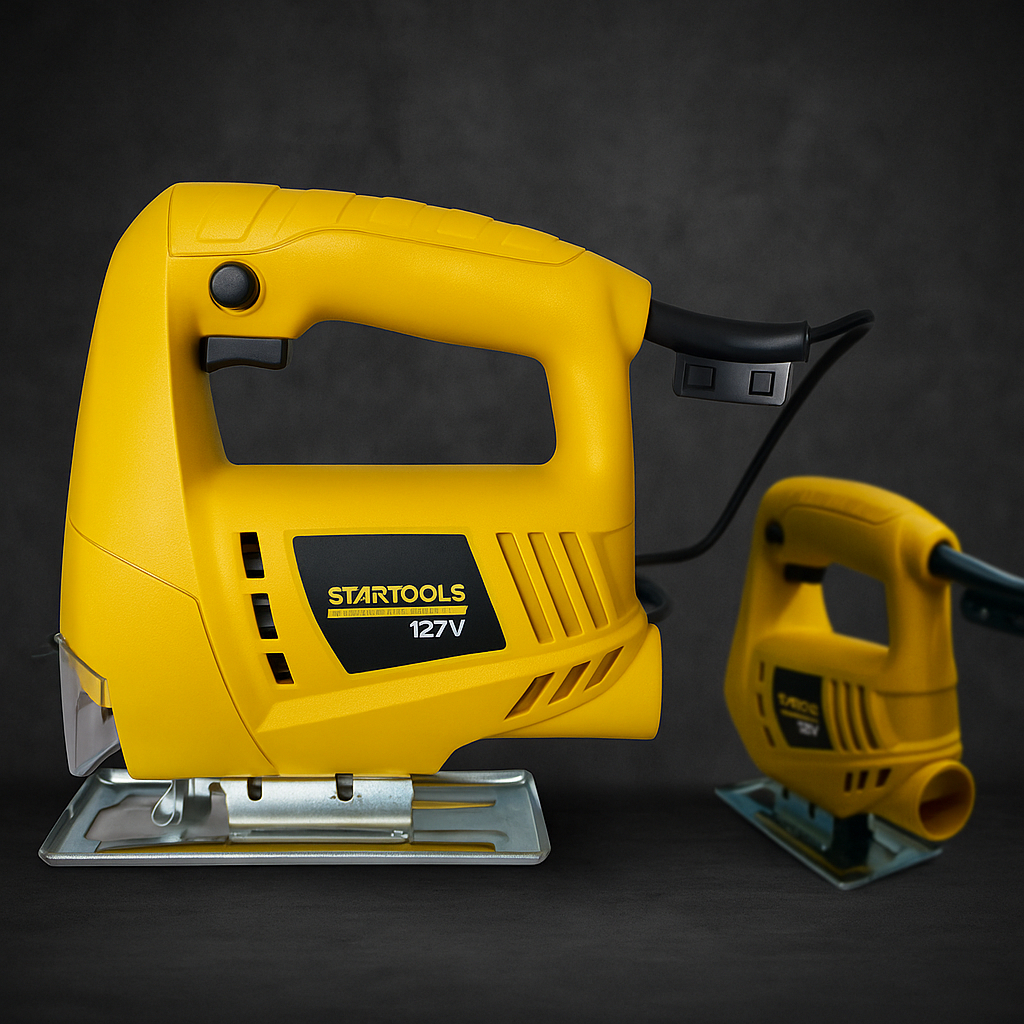 Serra Tico Tico Profissional 400w Base Metal Ajustável 127v Com Botão de Trava Startools