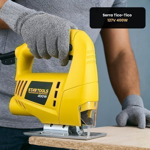 Serra Tico-Tico 127V 400W Corte Madeira Aço 55mm STARTOOLS