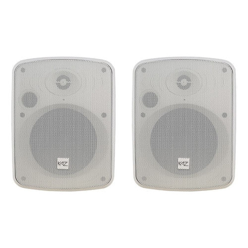 Par Caixa Som Ambiente Passiva 6 Polegada 400w Branca K6 Kaz