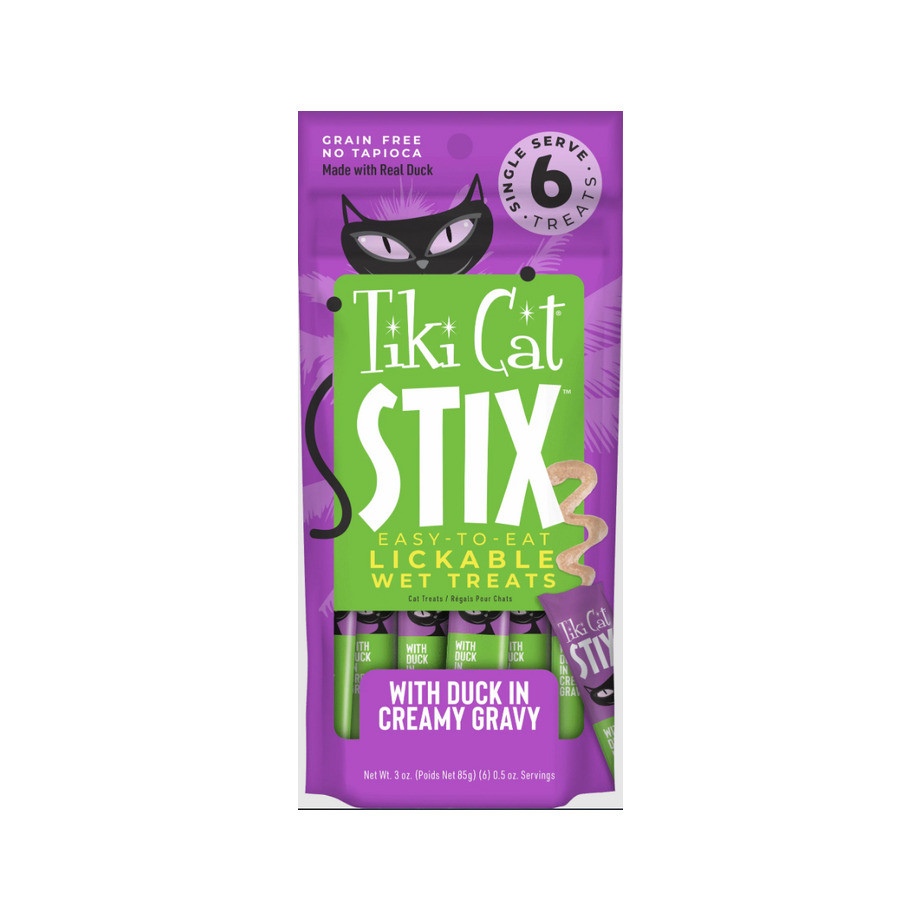 TIKI CAT STIX PATO AO MOLHO 6 SACHES