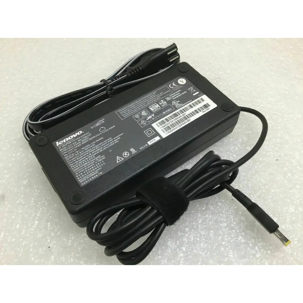 Fonte Carregador Compatível Lenovo 170W 20V 8,5A Slim Tip P50 P51 P52 P70 W540 W541 T440p T540p T550