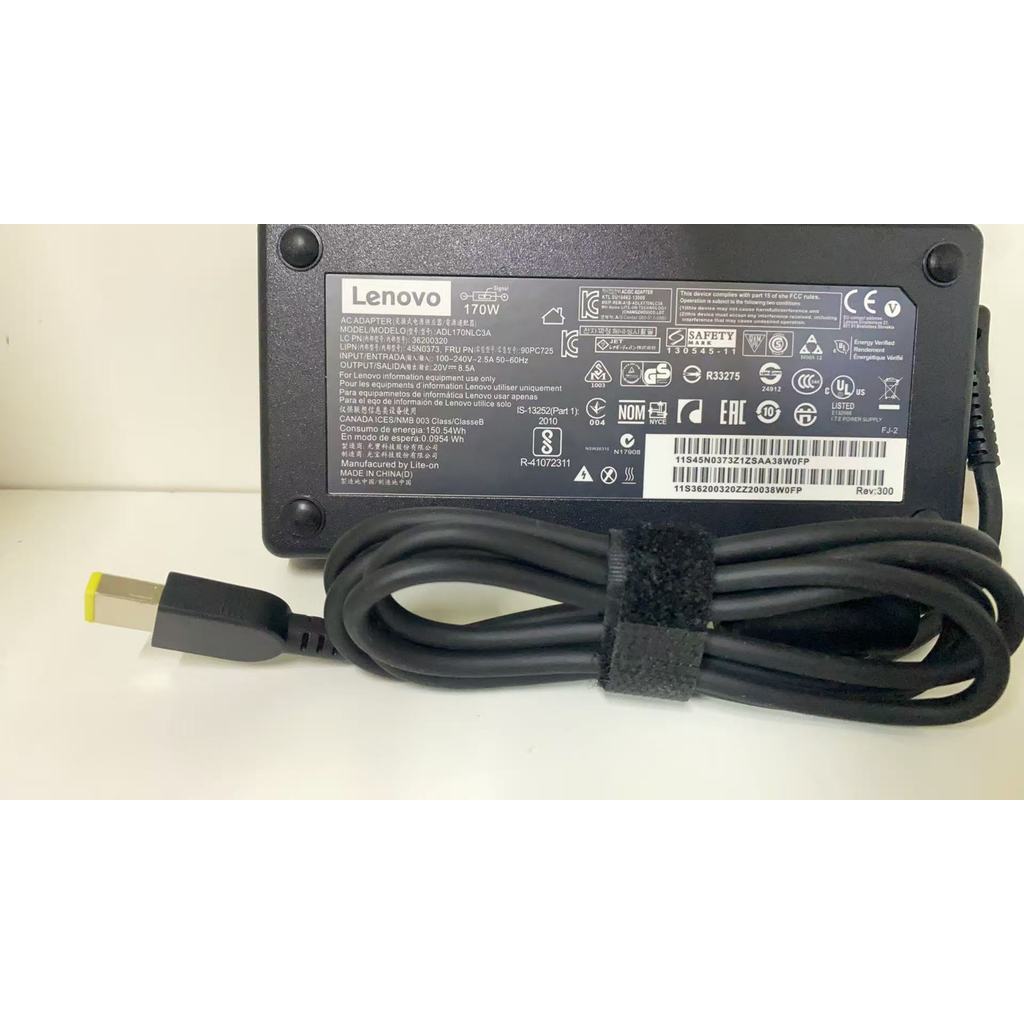 Fonte Carregador Para Notebook Lenovo 170w 20V X 8,5A  45n0374