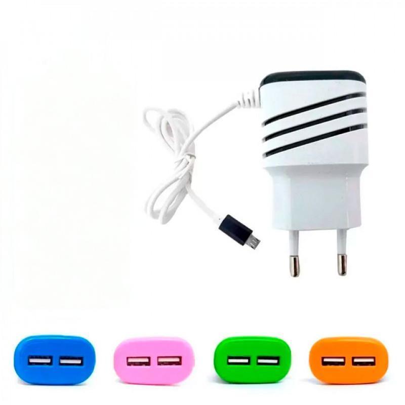 Carregador 5.1A 110v 220v Micro USB V8 1.2m Alta Proteção Bivolt 100-240v