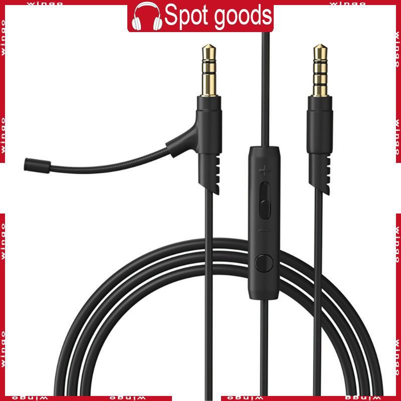 WIN Gaming Headset Controle Portátil 3 5mm Plug Microfone Substituição Longo Fone Ouvido Extensi