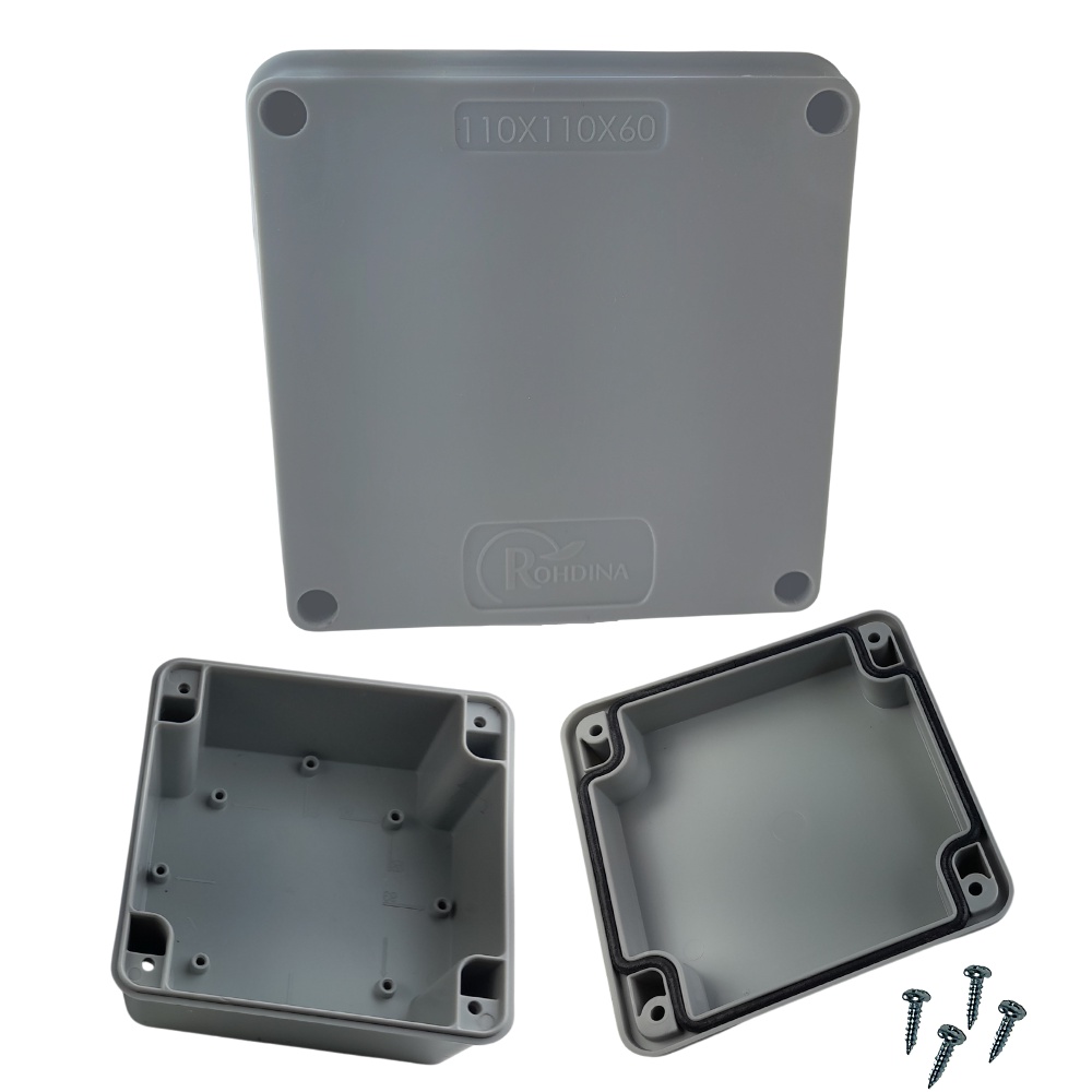 Caixa de Passagem 4x4 Deepbox Polipropileno para Instalação CFTV de Sobrepor Proteção Ip66