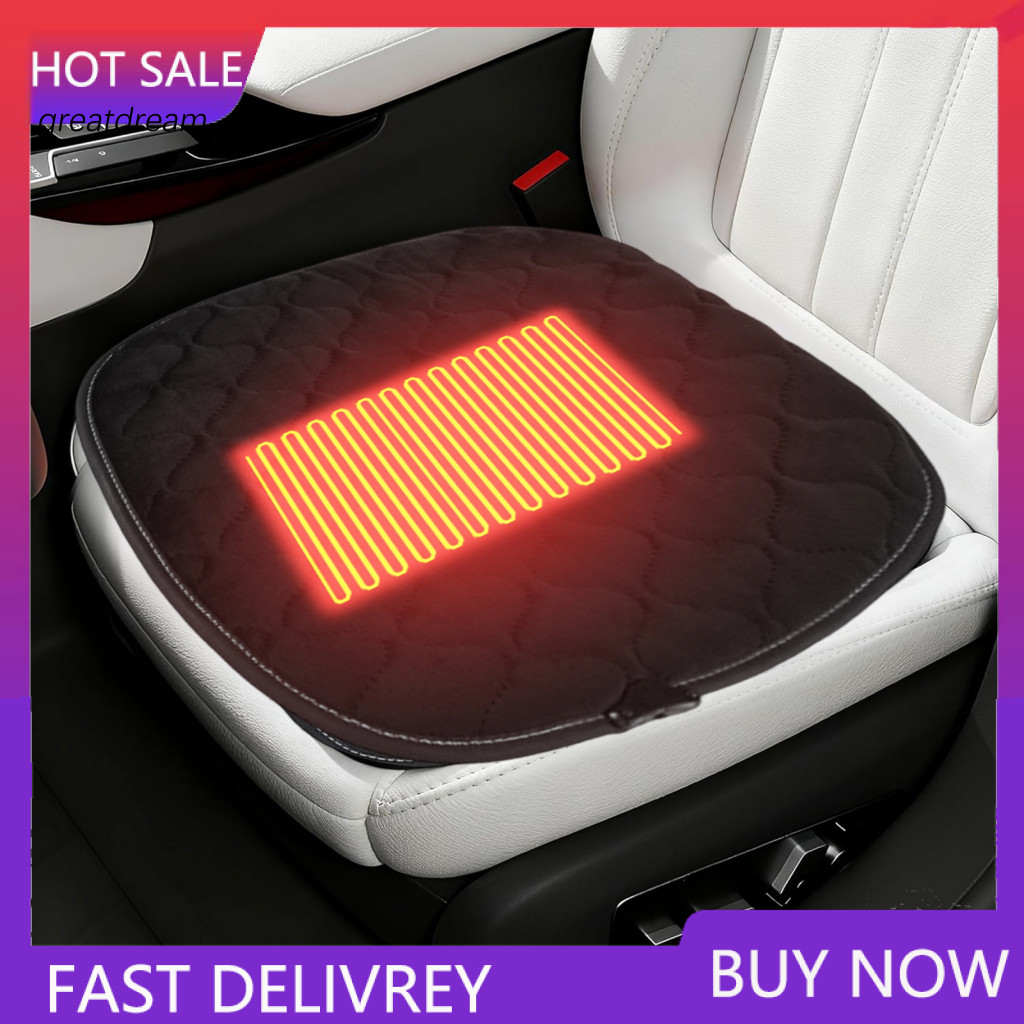 Ergonomic Car Cushion Universal Plush Seat with Anti-slip Bottom Adjustable Straps Soft Comfortable Pad for Suv Truck Fr