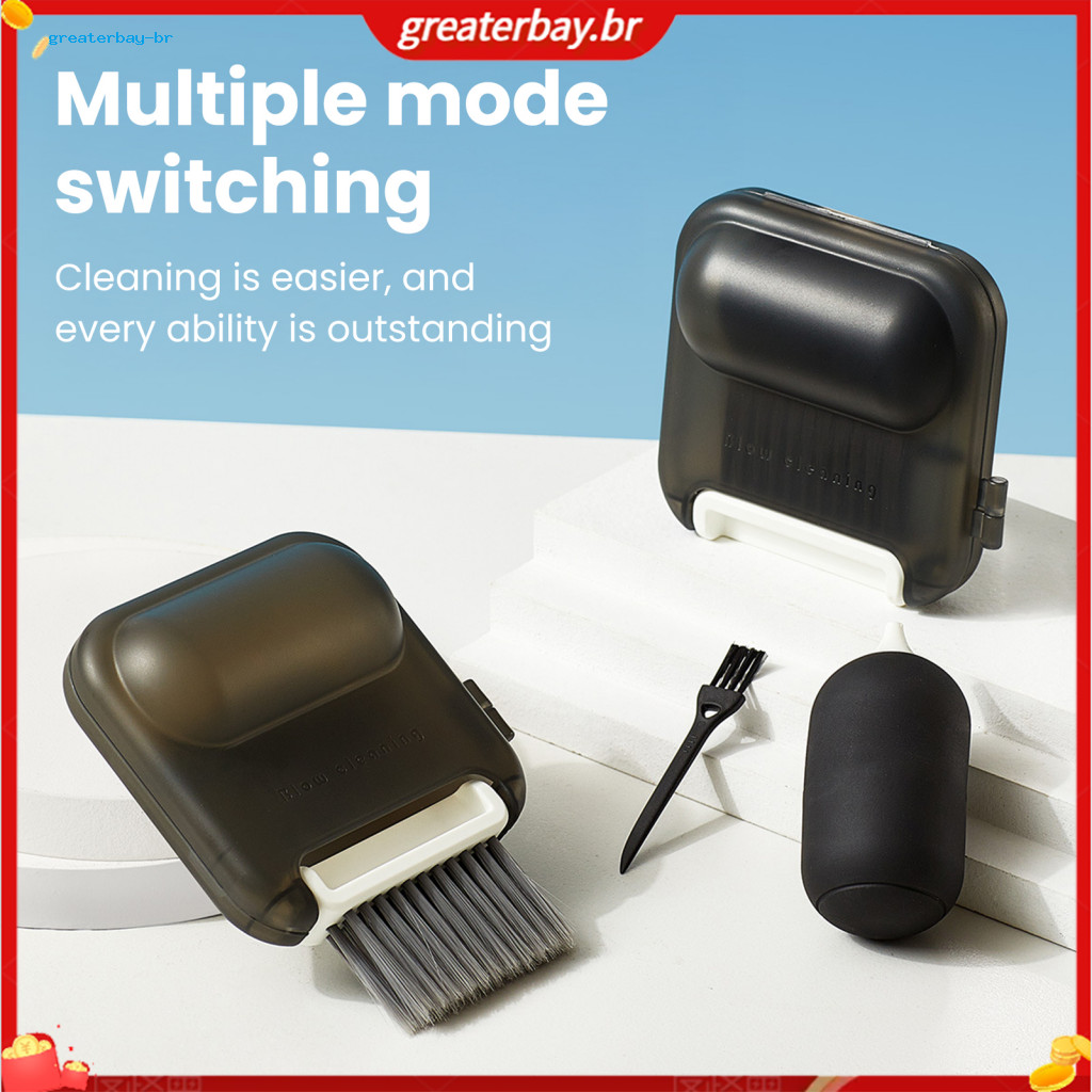 Portable Multi-functional Cleaning Kit with Soft-bristled Brush Dust Blower and Storage Box – Perfect for Home Office