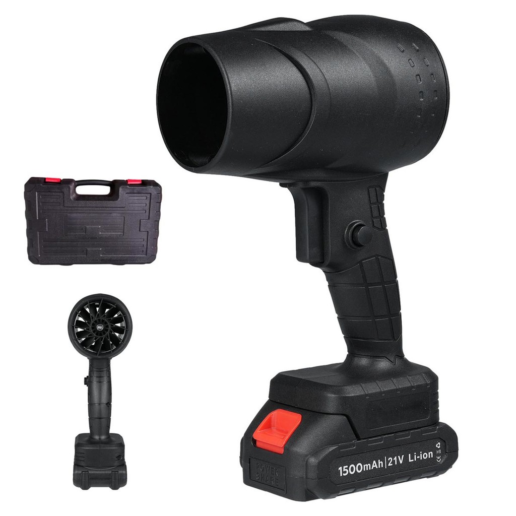 Soprador Turbo Fan 130.000 RPM Bateria Recarregavel Potente Maleta Limpeza Eficiente Casa Jardim Quintal Poeira Folha