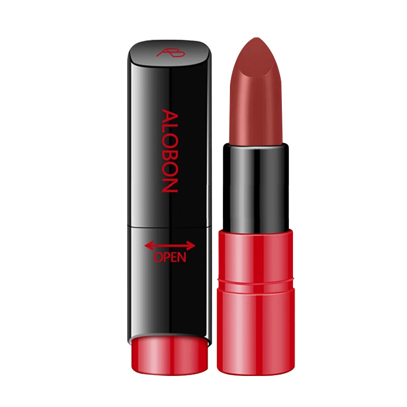 AloBon/AloBon Matte Soft Light Rotating Batom Hidratante Tubo Vermelho Fosco de Longa Duração Não Desbotamento Mordida L