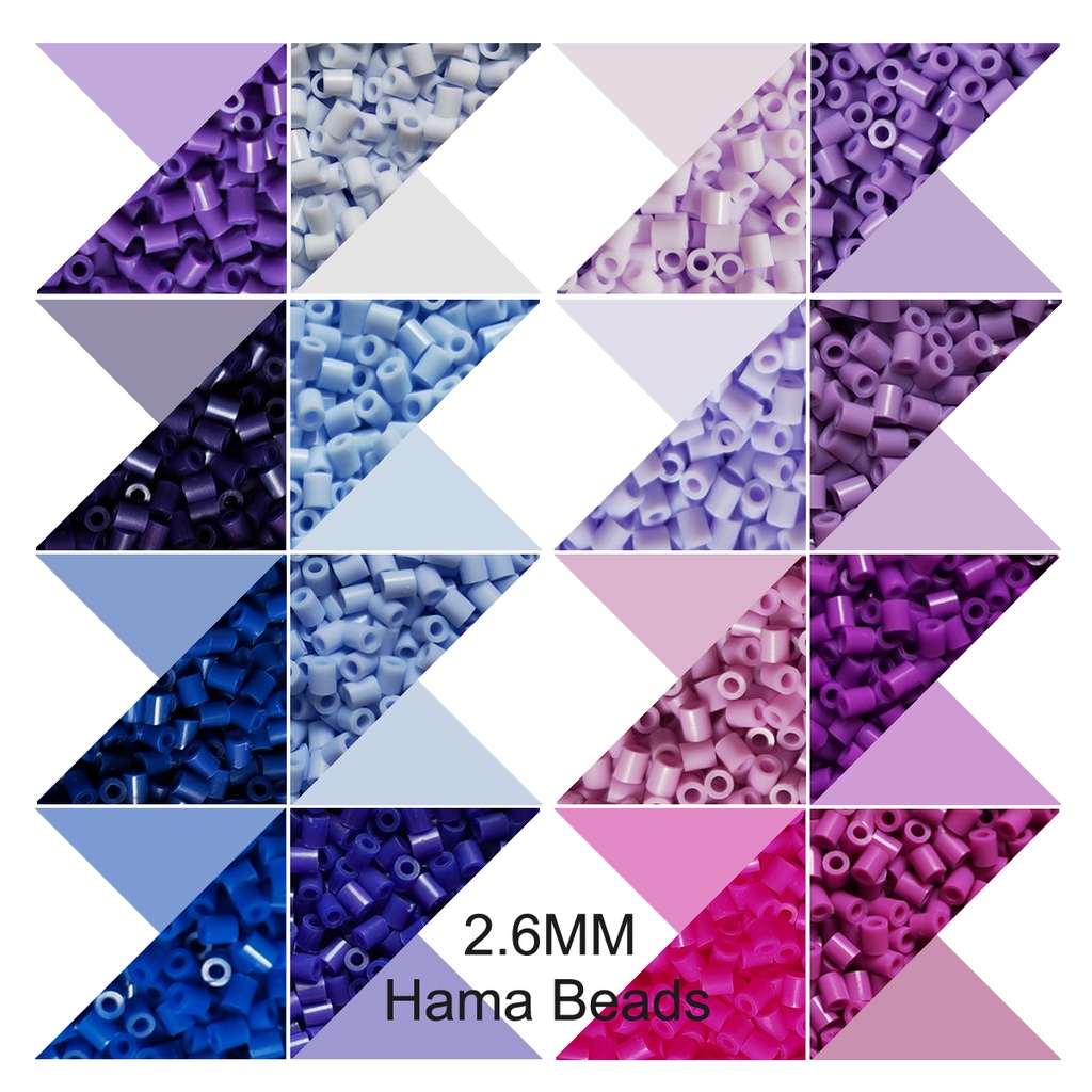 Mini Contas De 2,6mm 1000PCS Cores Púrpura Pixel Art Fuse Beads Para Crianças Gift Hama Diy Puzzles Ferro